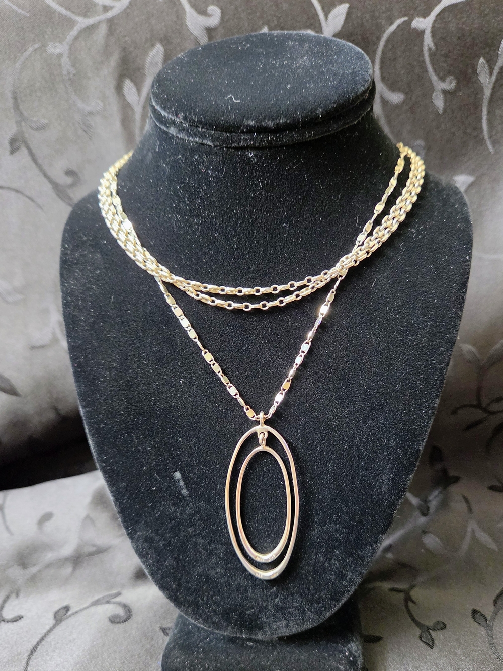 Birks Sterling Silver Multi-strand Necklace 925 Italy Mariner , Valentino Chains